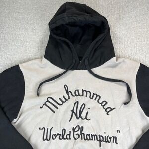 Superare X Ali Muhammad Ali World Champion Hoodie M Beige‎ Black boxing fighting